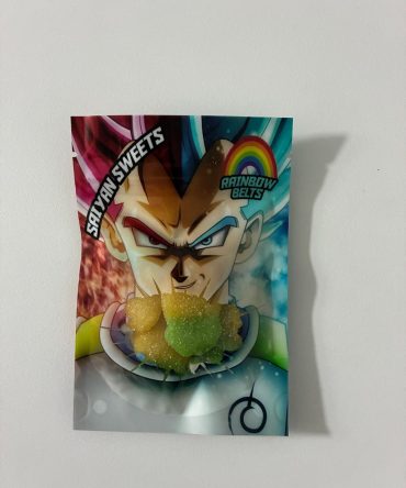 Saiyan Sweets – 500mg THC Gummies - Rainbow Belt